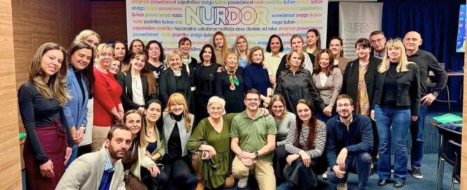 Dr. Jelena Roganovic and Dr. Jelica Predojevic at the Childhood Cancer Survivorship Care workshop in Belgrade