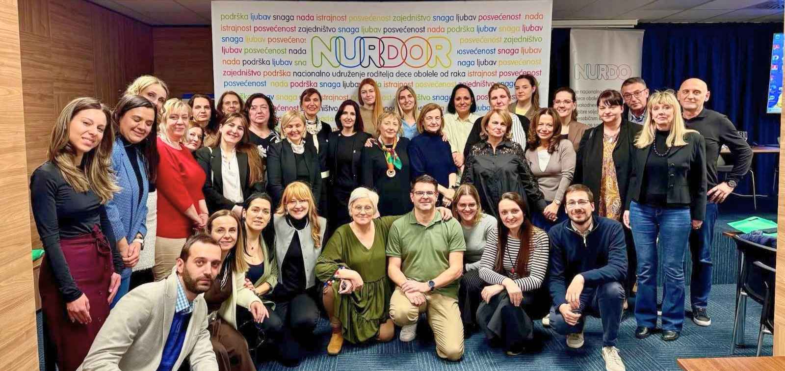 Dr. Jelena Roganovic and Dr. Jelica Predojevic at the Childhood Cancer Survivorship Care workshop in Belgrade