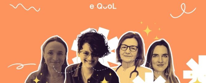 Collage featuring doctor Charlotte Demoor-Goldmist, Laura, professor Jelena Roganovic, and doctor anne Maas illustrating their dialogue within the “Healing in Two Voices” series.